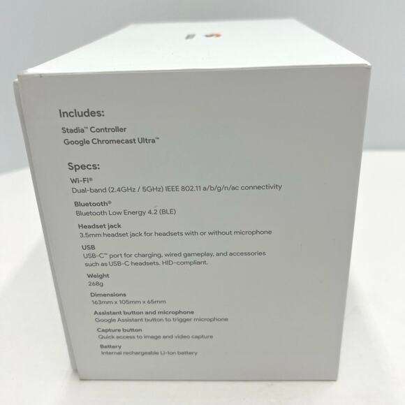 Google Stadia Premiere Edition Controllers Bluetooth Wifi USB-UNTESTED - Picture 3 of 6
